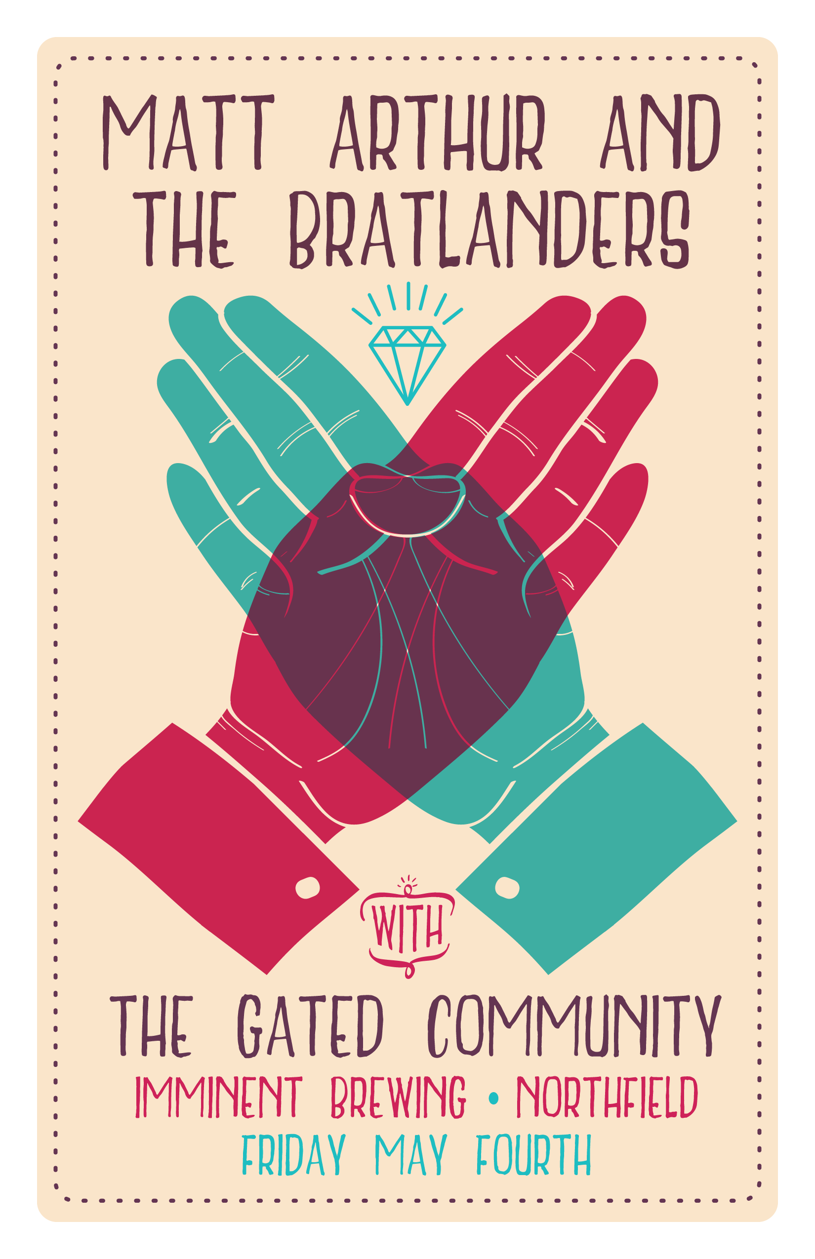 Bratlanders + Gated Community May 4, 2018 at Imminent Brewing