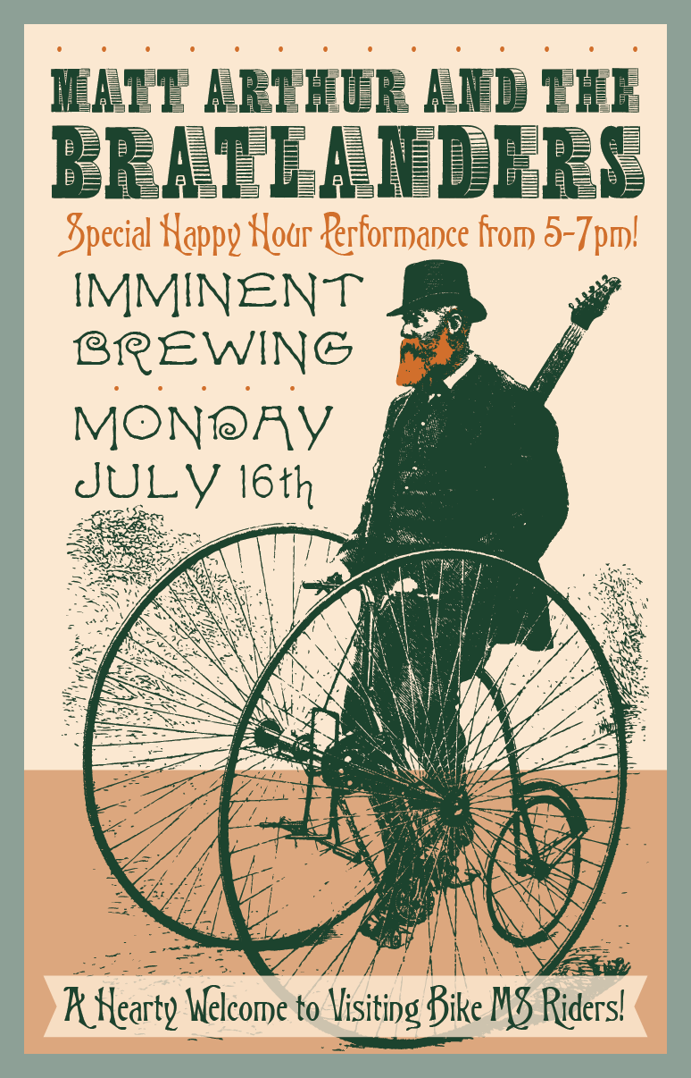 Poster for Imminent Brewing show on 7/12/2018