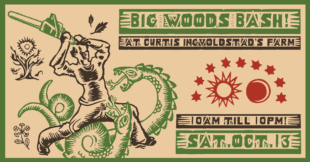 big woods bash event poster