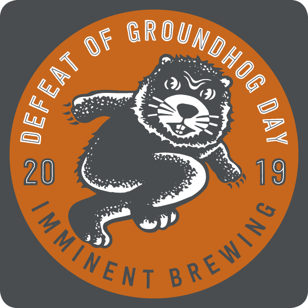 A beer coaster promoting the DGHD celebration at Imminent Brewing